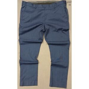 Murano (38x30) Evan Fit Ultimate Modern Comfort Blue Mini Plaid Straight Pants